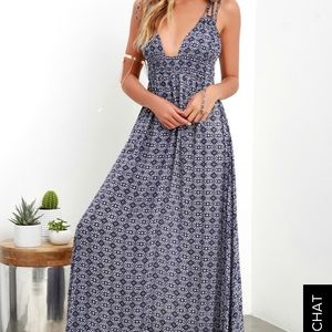Blue maxi dress